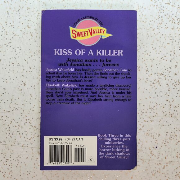 Sweet Valley High #128 Kiss of a Killer - Picture 2 of 5